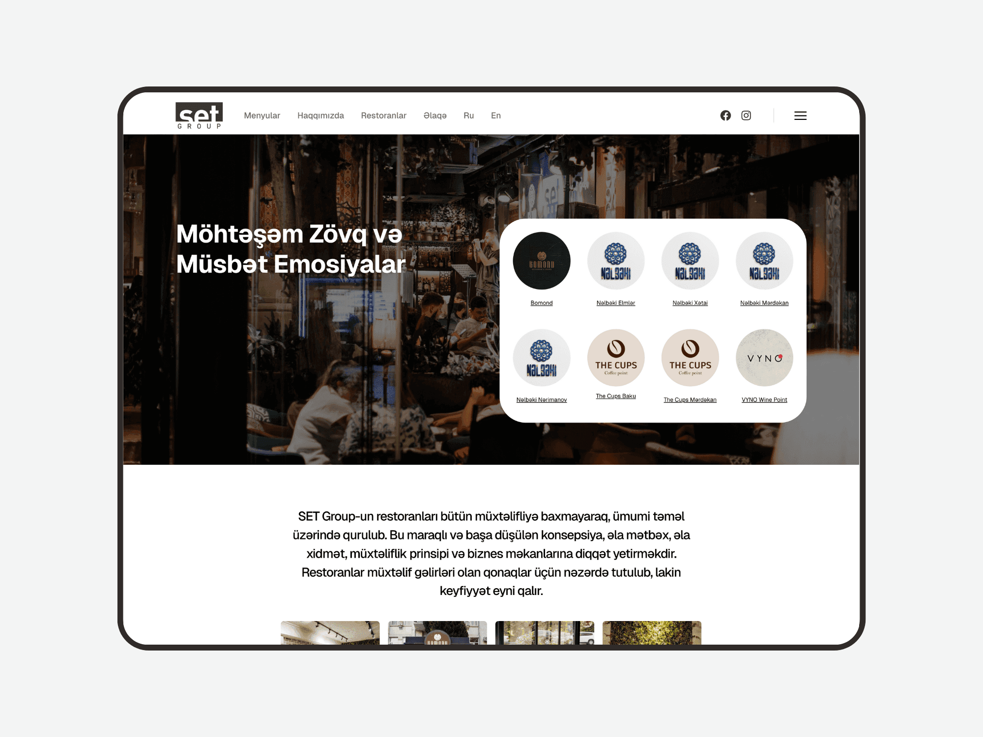 Website Development for Construction Company SET Group